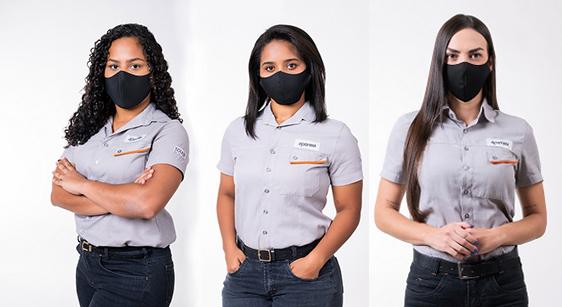 Mulheres atuam no pátio de matérias-primas da Aperam, em Timóteo