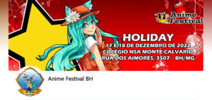 Anime Festival BH Portal Oficial de Belo Horizonte, calendário animes hoje  