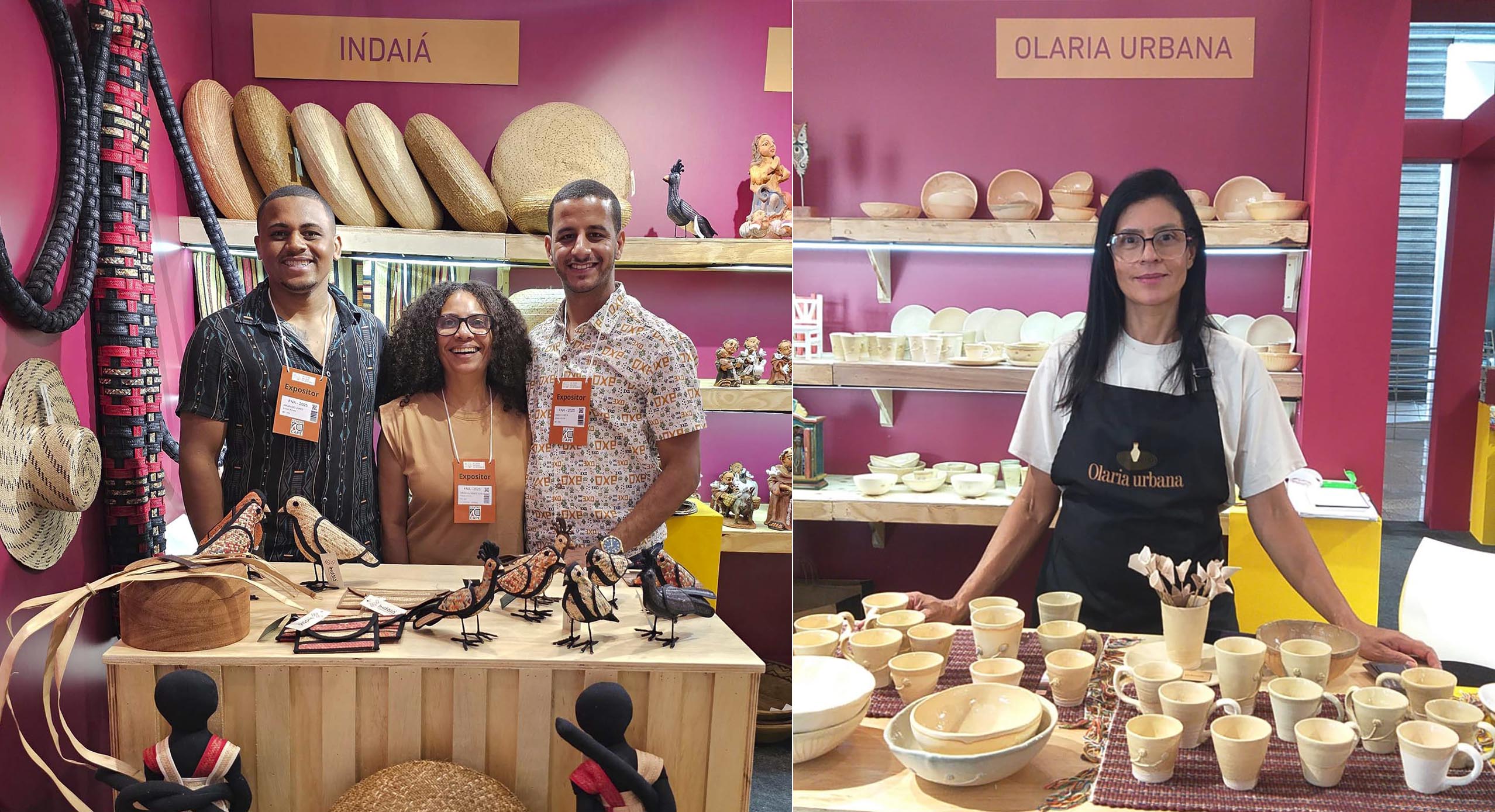 Peças das cidades de Antônio Dias e Santa Bárbara estão na Feira Nacional de Artesanato