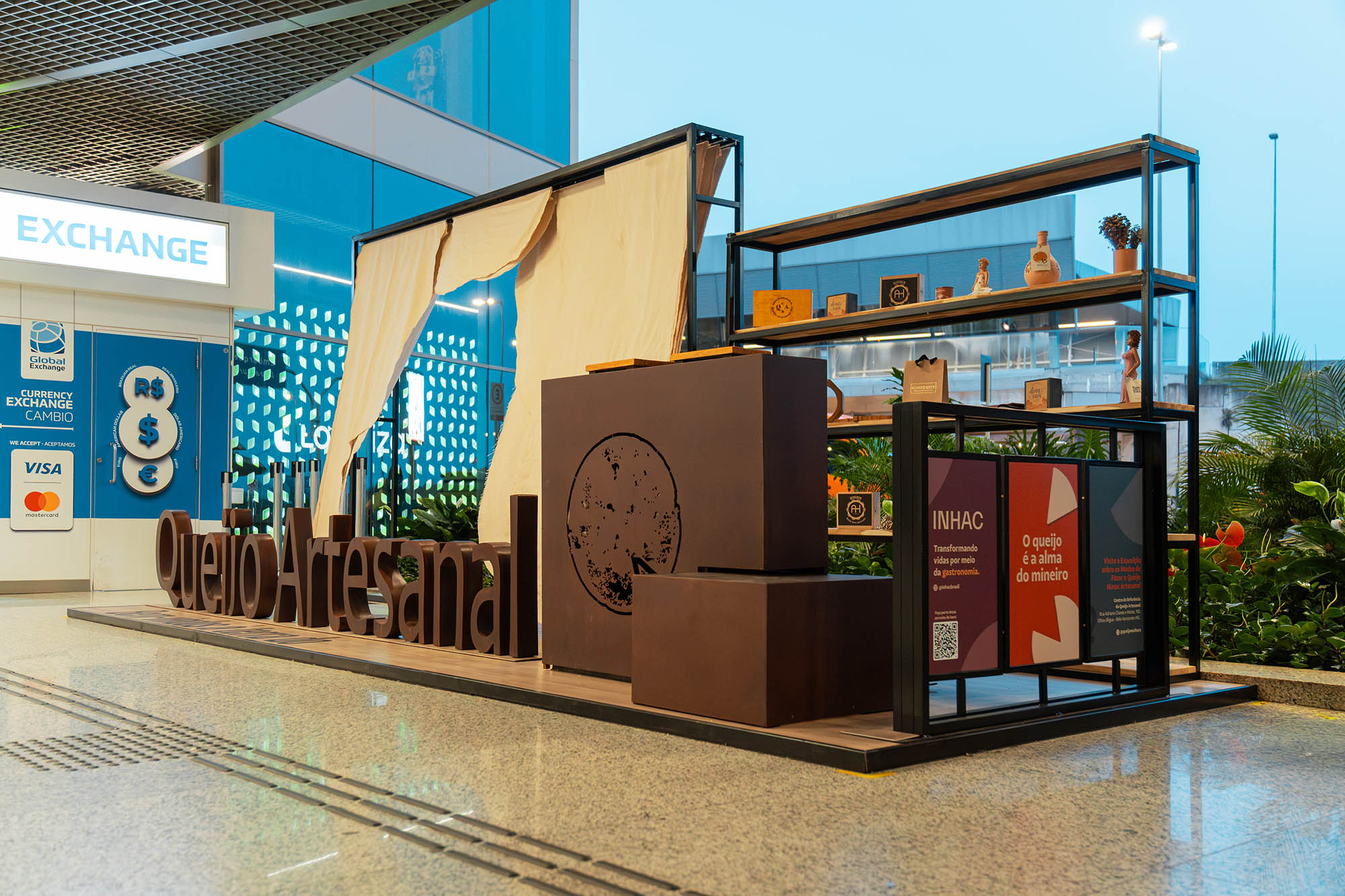 O BH Airport acaba de ganhar um estande temporário dedicado ao Queijo Minas Artesanal,
